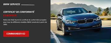 certificat de conformité Bmw